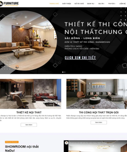 giao diện website nội thất