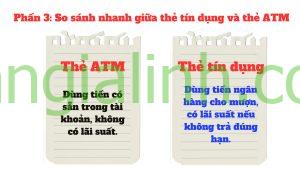 phân biệt thẻ tín dụng và thẻ atm